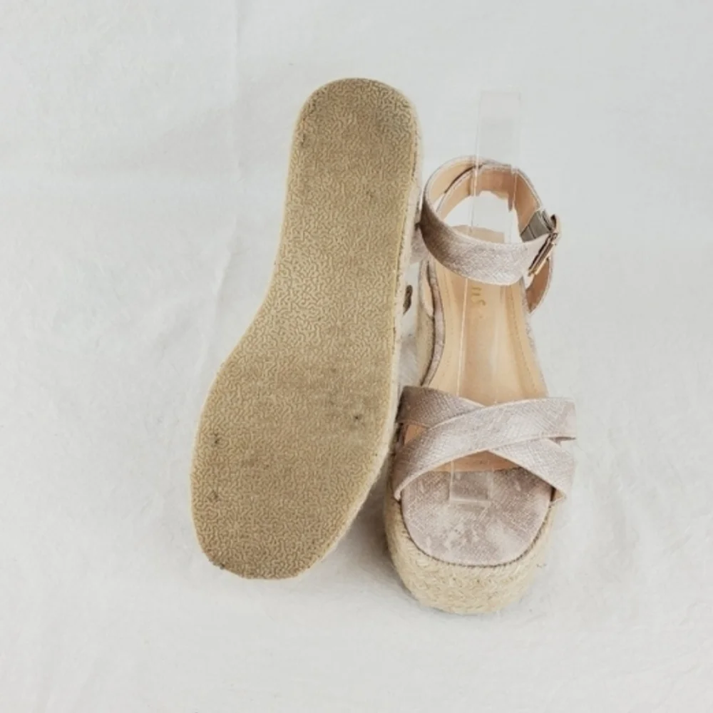 Lulus platform espadrille sandals size 7